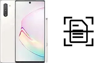 Numériser un document sur un Samsung Galaxy Note10 5G