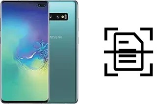 Numériser un document sur un Samsung Galaxy S10+ Exynos