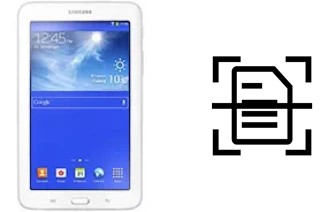 Numériser un document sur un Samsung Galaxy Tab 3 Lite 7.0
