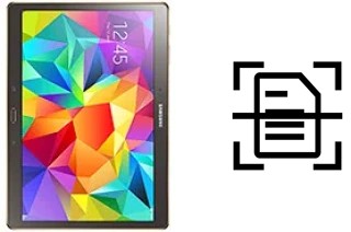 Numériser un document sur un Samsung Galaxy Tab S 10.5