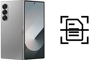 Numériser un document sur un Samsung Galaxy Z Fold6