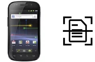 Numériser un document sur un Samsung Google Nexus S I9023