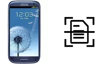 Numériser un document sur un Samsung I9300 Galaxy S III