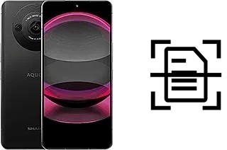 Numériser un document sur un Sharp Aquos R8s pro