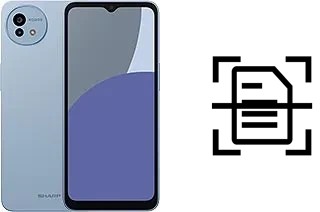 Numériser un document sur un Sharp Aquos wish4