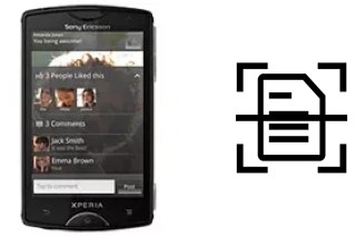 Numériser un document sur un Sony Ericsson Xperia mini