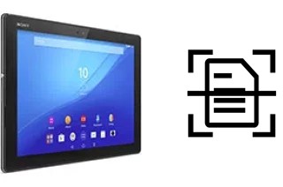 Numériser un document sur un Sony Xperia Z4 Tablet WiFi
