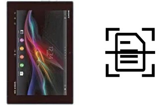 Numériser un document sur un Sony Xperia Tablet Z Wi-Fi
