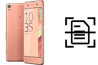 Numériser un document sur un Sony Xperia XA Dual