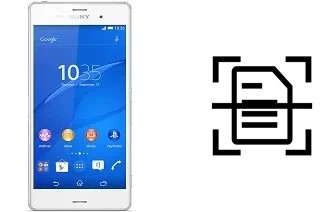 Numériser un document sur un Sony Xperia Z3 Dual