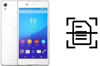 Numériser un document sur un Sony Xperia Z3+ dual