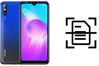 Numériser un document sur un Tecno Spark Go