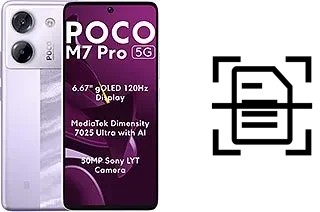 Numériser un document sur un Xiaomi Poco M7 pro 5G