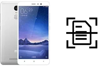 Numériser un document sur un Xiaomi Redmi Note 3 (MediaTek)