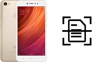 Numériser un document sur un Xiaomi Redmi Y1 (Note 5A)