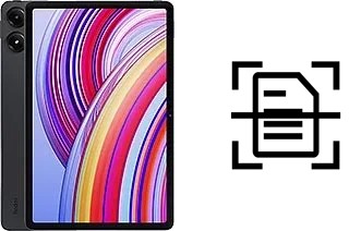 Numériser un document sur un Xiaomi Redmi Pad Pro 5G