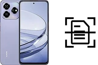 Numériser un document sur un ZTE Axon 60