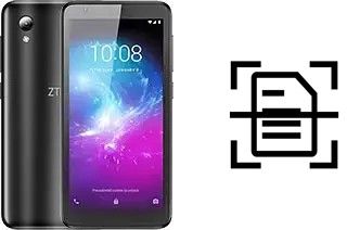 Numériser un document sur un ZTE Blade A3 (2019)