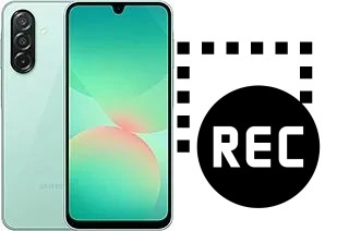 Capture vidéo écran dans Samsung Galaxy A26