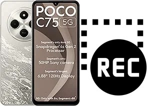 Capture vidéo écran dans Xiaomi Poco C75 5G