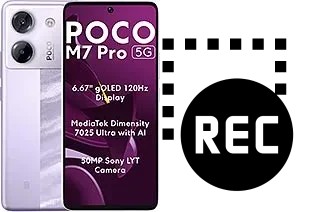Capture vidéo écran dans Xiaomi Poco M7 pro 5G