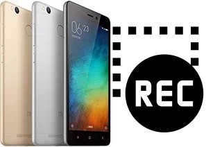 Capture vidéo écran dans Xiaomi Redmi 3s Prime