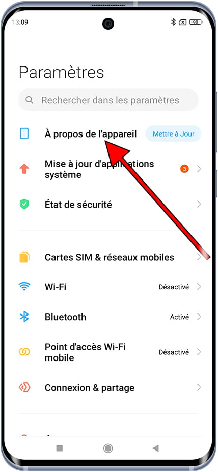À propos l'appareil Xiaomi