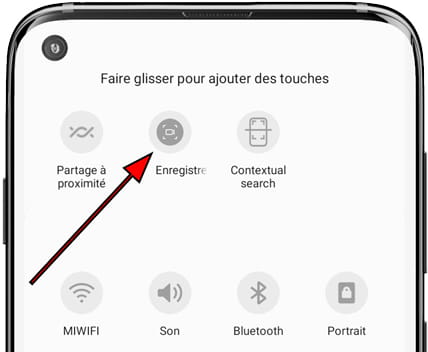 Icône d'écran d'enregistrement Galaxy Win I8550