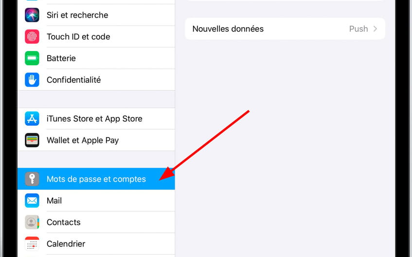 Icône reglages iOS