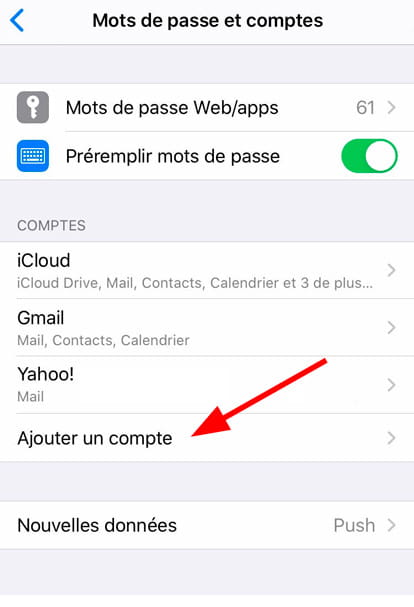 Icône reglages iOS