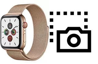 Capture d’écran sur Apple Watch Series 5