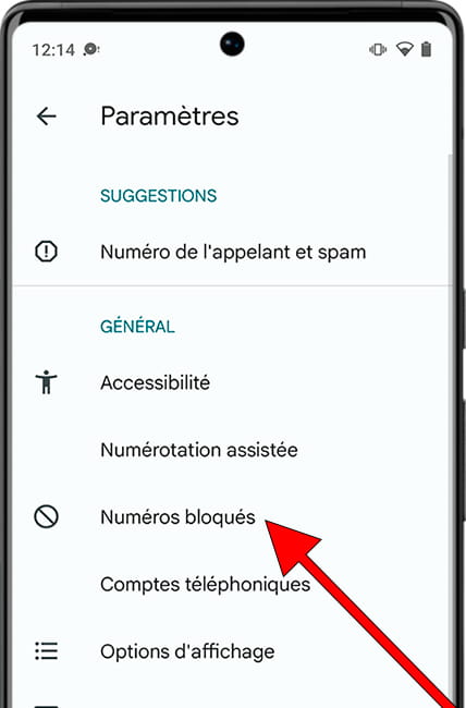 Bloquer les numéros Android