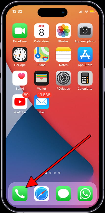 Icône Appel iPhone