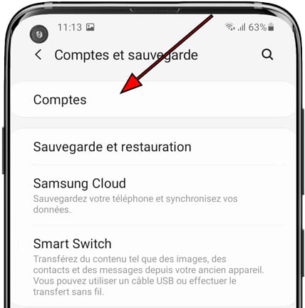 Comptes Samsung