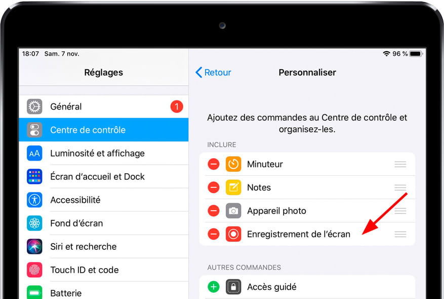 Contrôles inclus