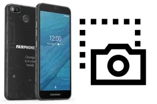 Capture d’écran sur Fairphone 3