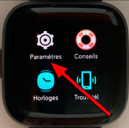 Paramètres Fitbit