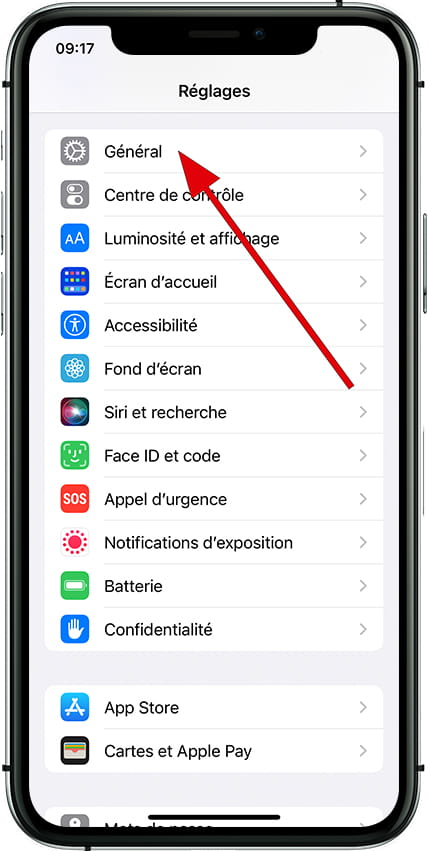 Icône Général iOS