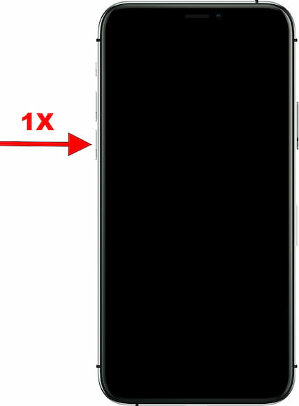 Deuxième pas de forcer le redémarrage de iPhone 11