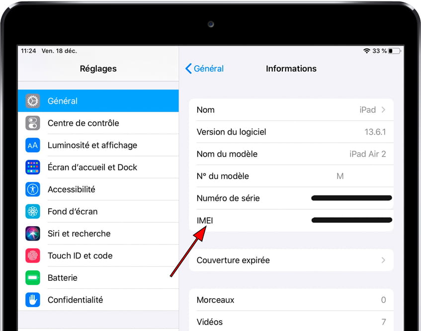 IMEI iPad