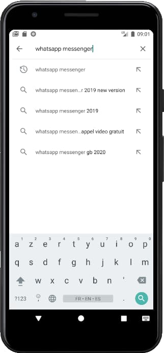 Chercher WhatsApp