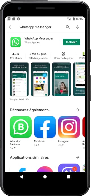 Installer WhatsApp