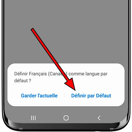 Définir la langue par défaut Samsung