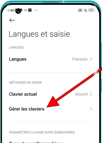 Gérer les claviers Xiaomi