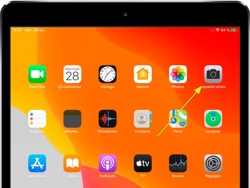 Application appareil photo iPad 3 Wi-Fi