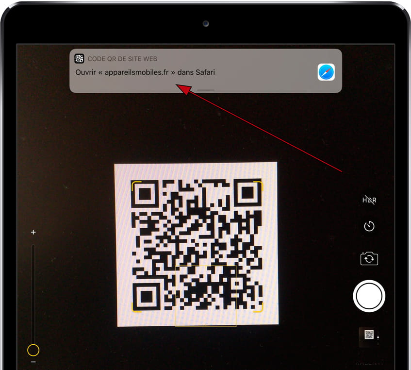 Ouvrir le code QR iPad 3 Wi-Fi