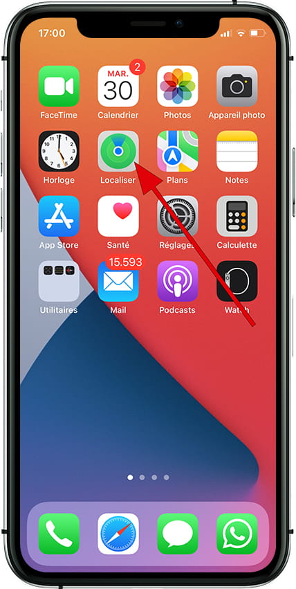 Barre de raccourcis Apple Watch Series 9