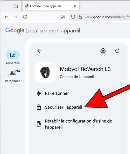 Verrouiller mon appareil Samsung Galaxy Watch6