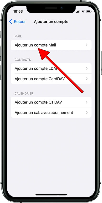 Ajouter un compte de messagerie Apple iPhone SE (2022)