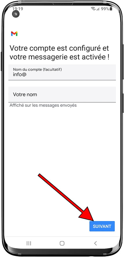 Nom du compte Gmail